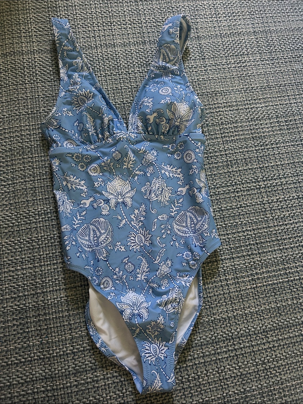 Roller Rabbit Blue Floral One-Piece Swimsuit